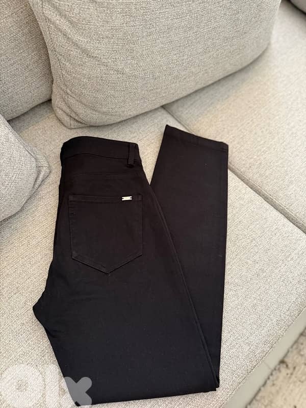 mango black high rise skinny pant new size 34 1