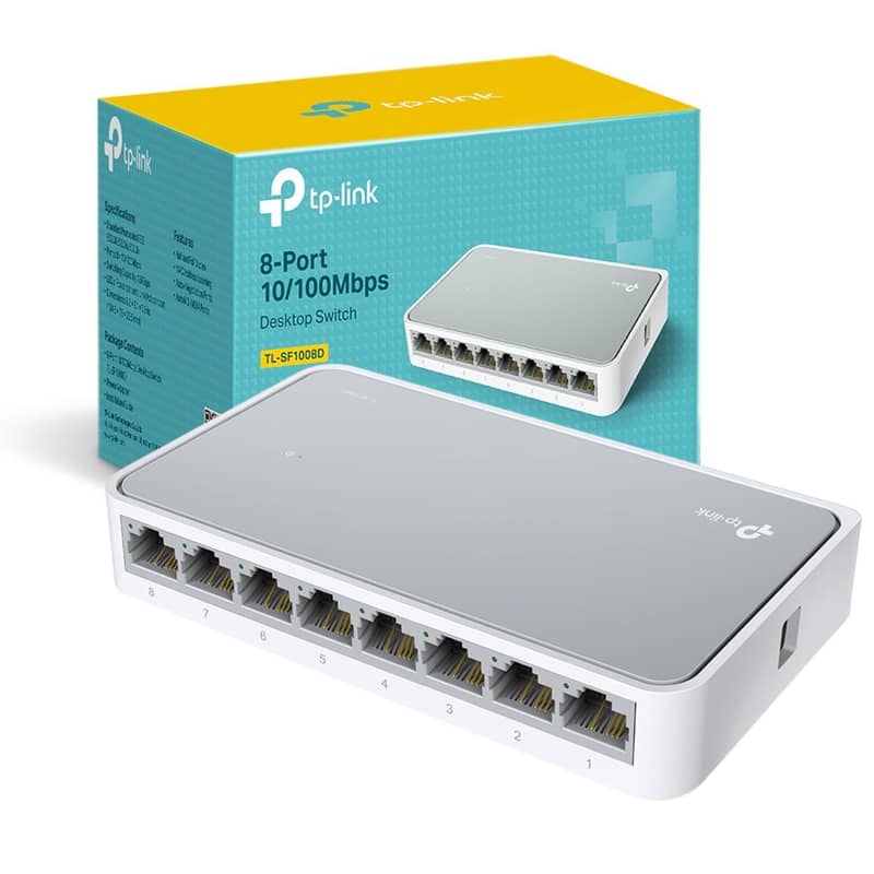 TP-LINK ETHERNET SWITCH 8 PORTS 10/100 - TL-SF1008D 0