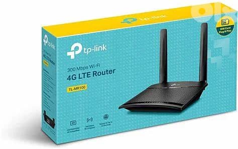 TP-LINK WIRELESS ROUTER 300MBPS 4G LTE TL-MR100 0
