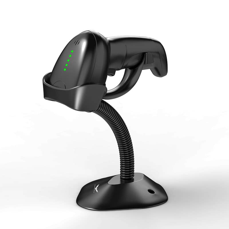 BUEROTIKA WIRELESS 2D HANDHELD DESK STAND + BARCODE SCANNER BS104WS 0