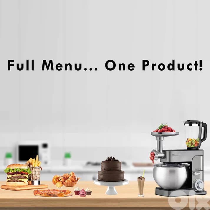 KB ELEMENTS 3 IN 1 KITCHEN STAINLESS STEEL MIXER 8.5 LITERS  ELK85LM 2