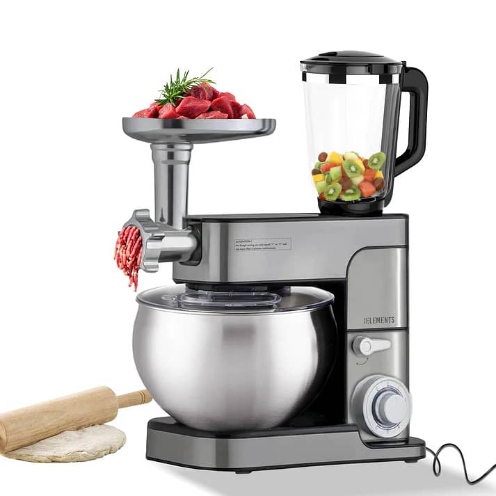 KB ELEMENTS 3 IN 1 KITCHEN STAINLESS STEEL MIXER 8.5 LITERS  ELK85LM 9