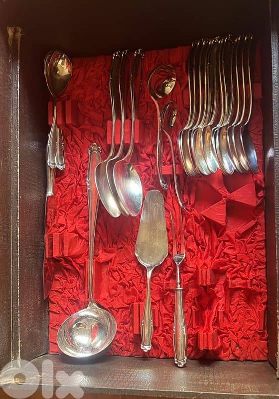 cutlery silver Solingen 120 pieces silver plated with box 1
