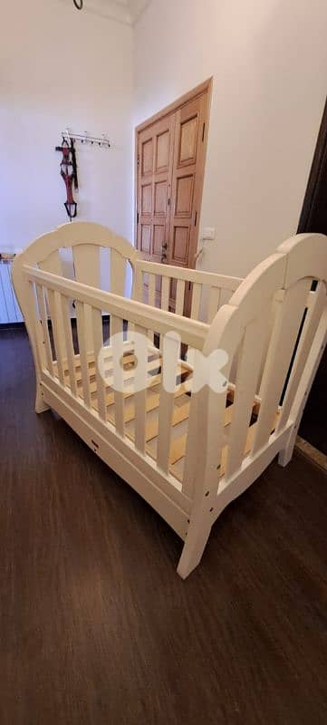 Big White Bed for Babys + Gift 0