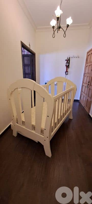 Big White Bed for Babys + Gift 3