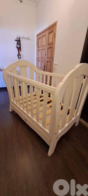 Big White Bed for Babys + Gift 6
