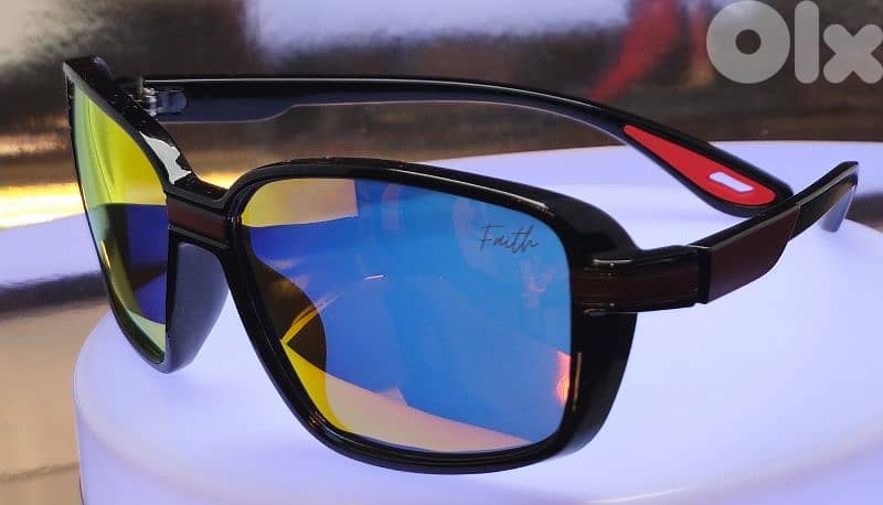 FAITH brand red mirror Polarized Sunglasses with UV protection 2