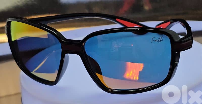 FAITH brand red mirror Polarized Sunglasses with UV protection 4