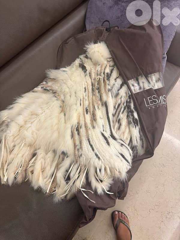 real rabbit coat 0