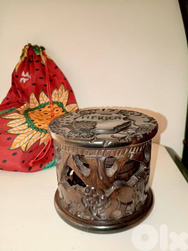 Africa Carved Coaster Set 1