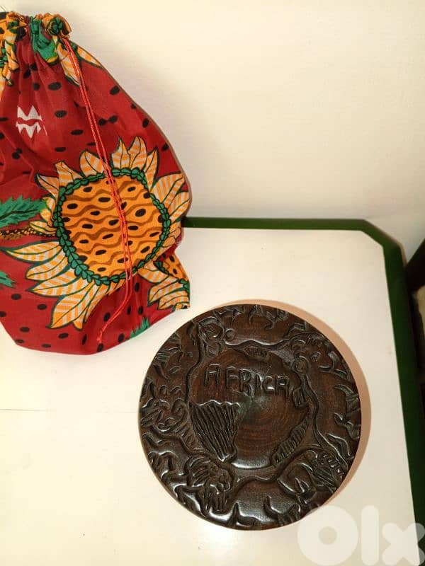 Africa Carved Coaster Set 2