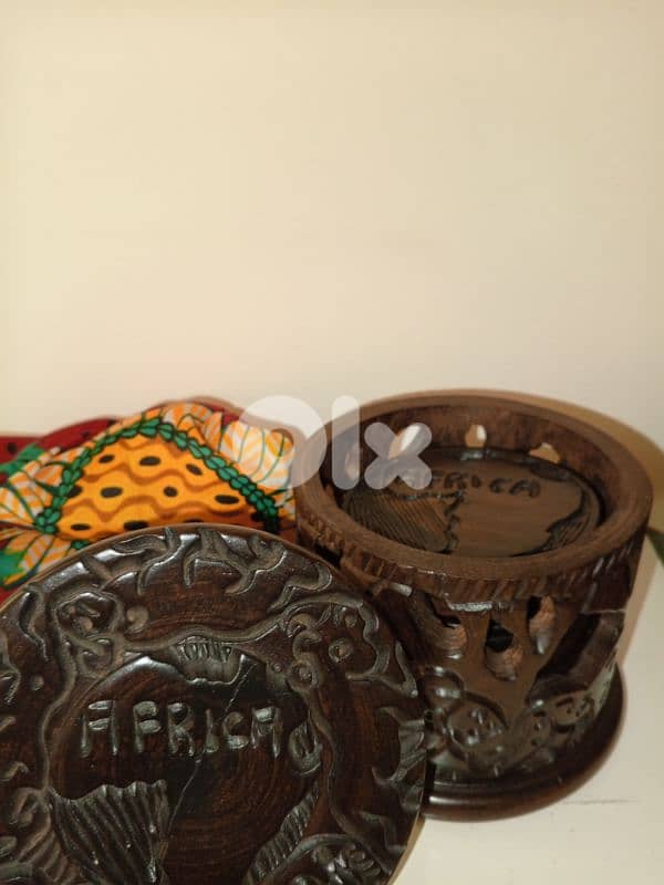 Africa Carved Coaster Set 5