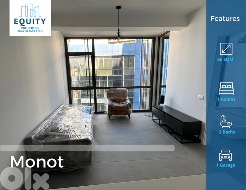 Furnished 66 SQM Apartment For Rent In Monot شقة للإيجار #JZ1939178 0