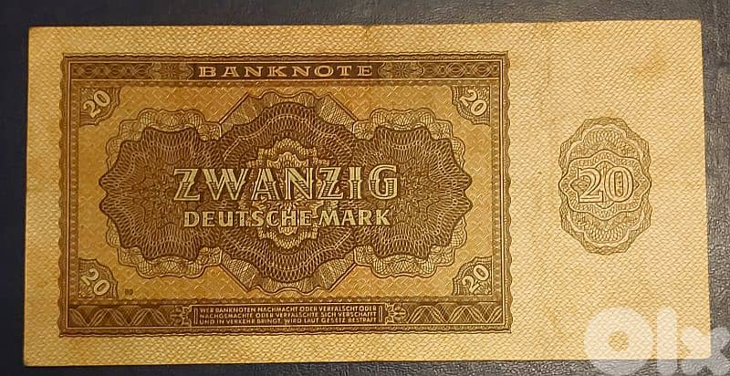 East Germany Zwanzig 20 Mark 1948 1