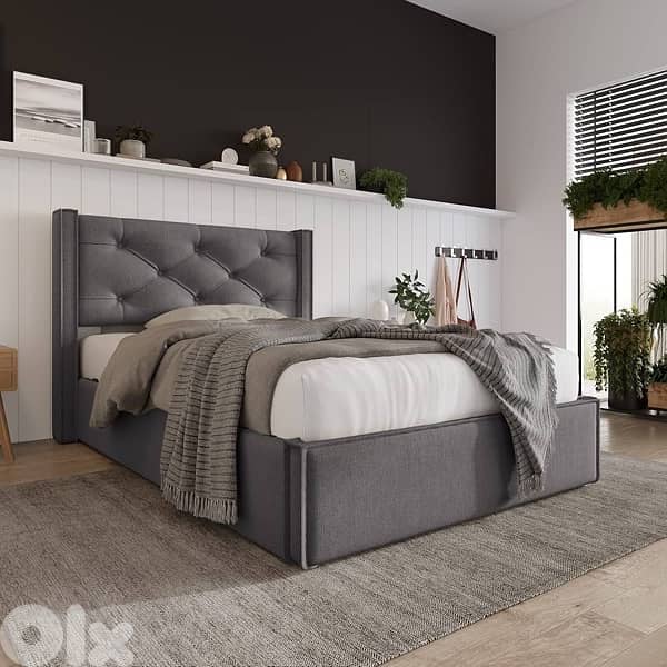 Single Bed, 90 x 200 cm, with Metal Slatted Base 1