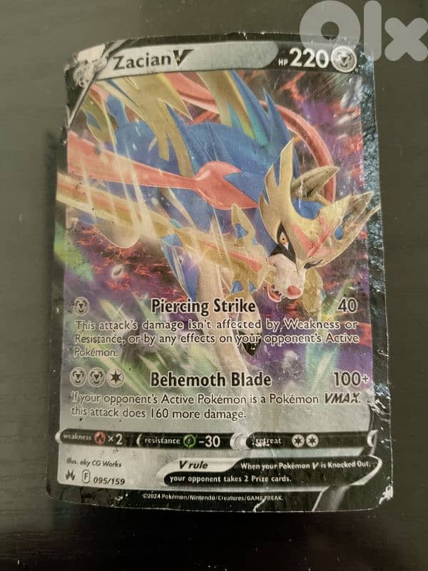 Zacian pokemon card. 0