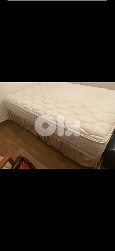 Queen Bed Base + Mattress 1