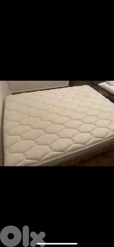 Queen Bed Base + Mattress 2