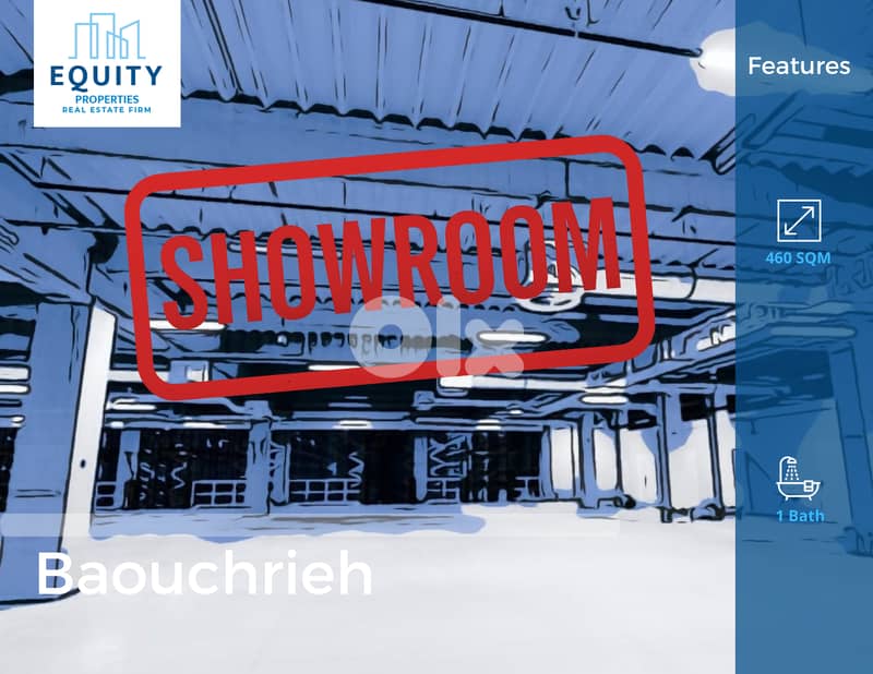 460 SQM Showroom For Rent In Baouchrieh Prime Location #JS194140 0