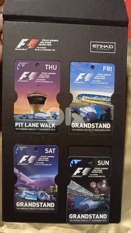 F1 2012 tickets souvenir collection 0