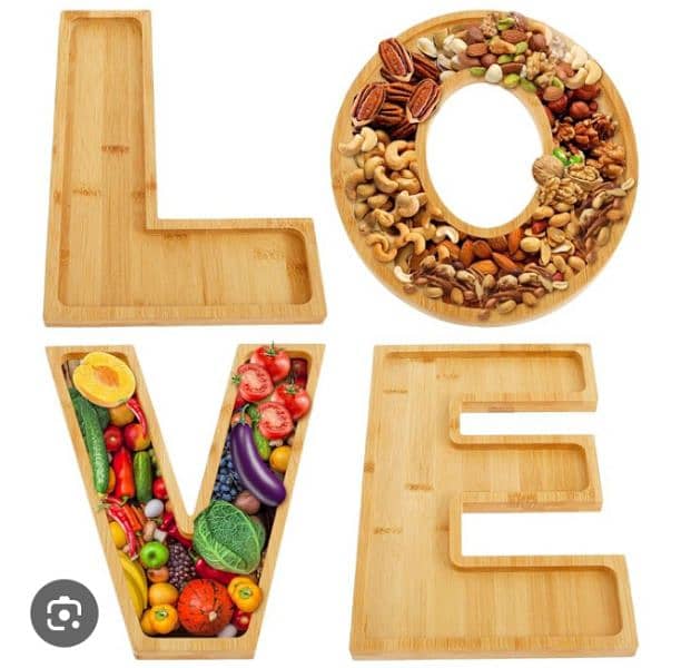 beautiful breakfast and sweets serving wood plates 3