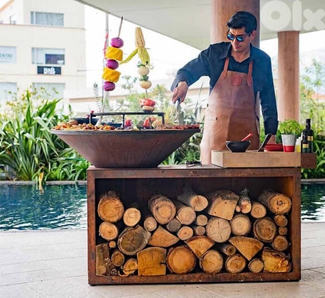 barbecue wood grill BBQ 0