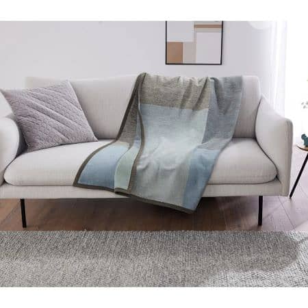 Livarno Premium Throw Plaid Check Blue 150 x 200 cm - بطانية شتوية 0