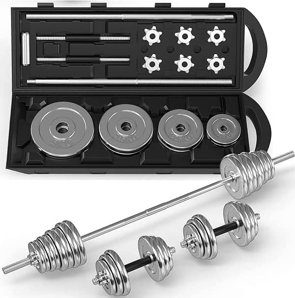 Iron 50kg Adjustable dumbelles 0
