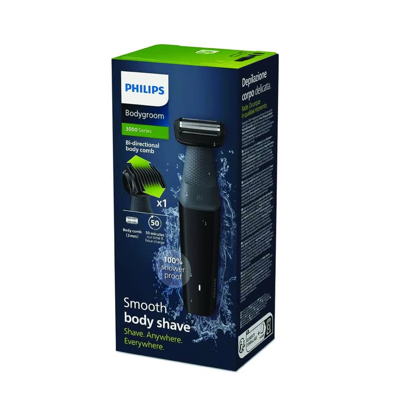 Philips BG3007/01 3000 Series Body Groomer – Rechargeable, Showerproof 0