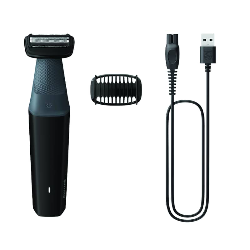 Philips BG3007/01 3000 Series Body Groomer – Rechargeable, Showerproof 1