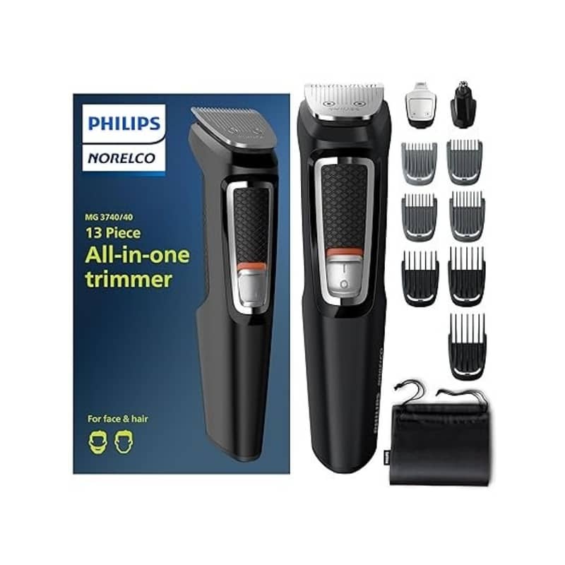 Philips MG3740/40 3000 Series 13‑in‑1 Multi Groomer – Face, Hair & Bod 0