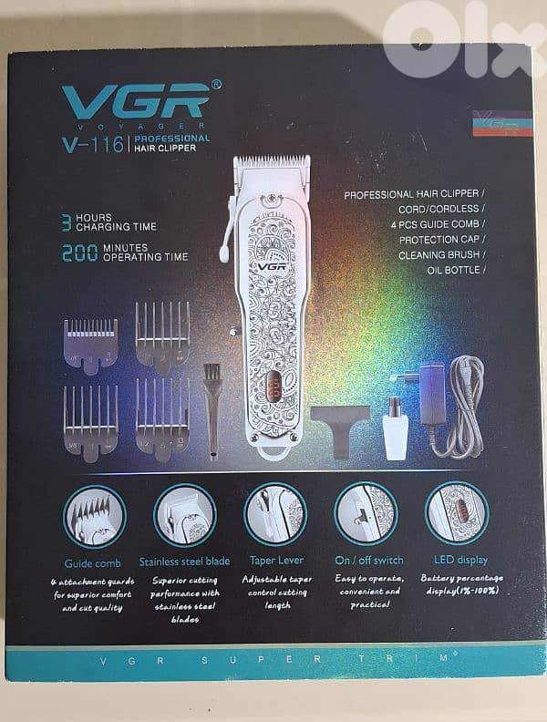 VGR V-116 Professional Hair Clipper 1