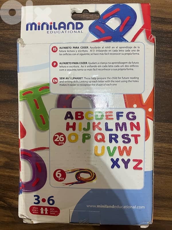miniland educational ABC 1