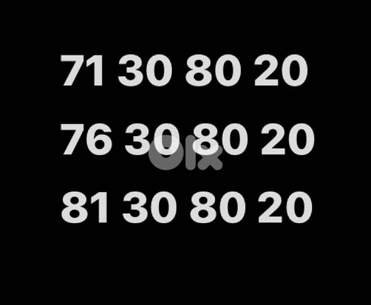 Special family similar numbers for sale 0