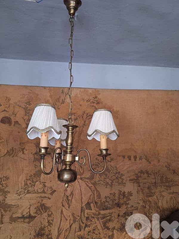 antique flemish brass chandelier 2