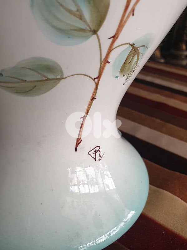 2 italian signed porcelain lamps 2