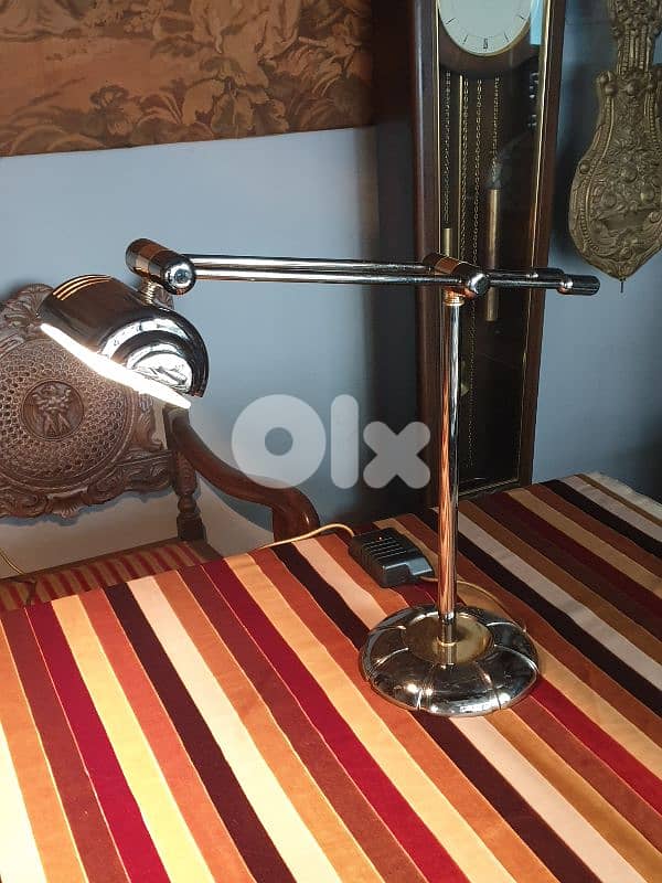 large chrome italian desk lamp 0