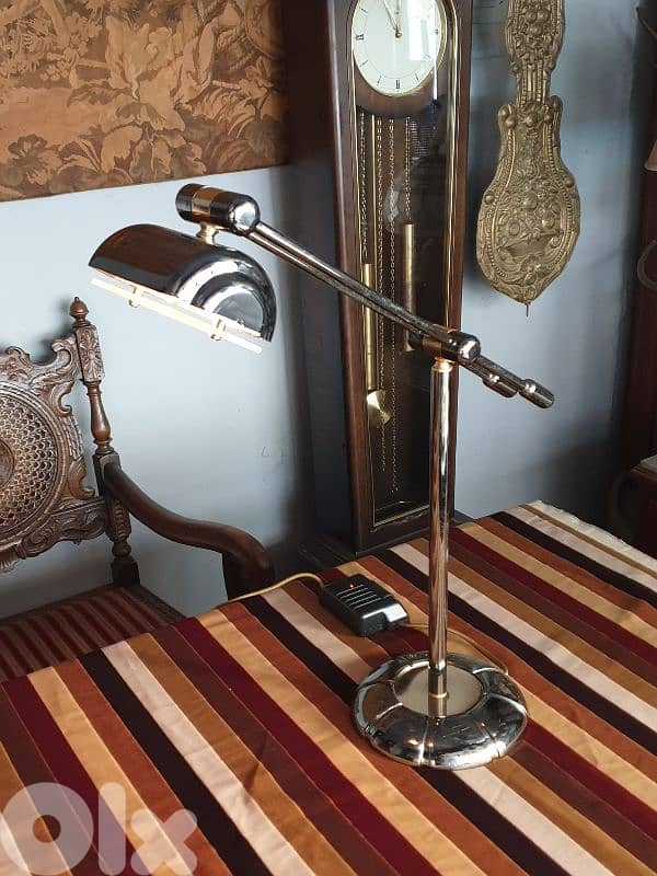 large chrome italian desk lamp 2