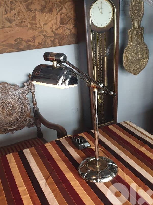 large chrome italian desk lamp 3