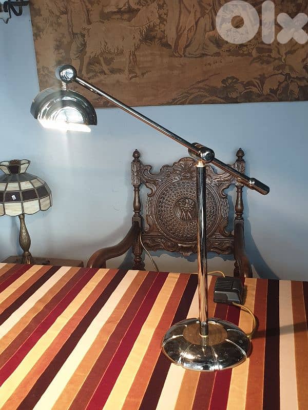 large chrome italian desk lamp 4
