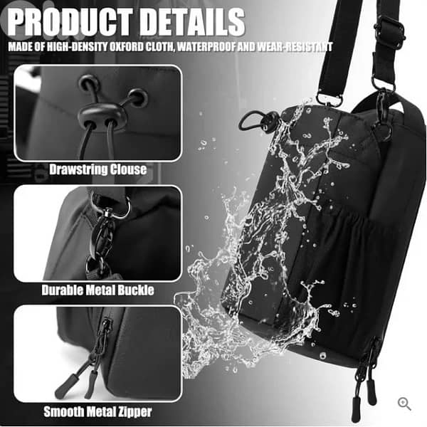 Magnetic Gym Bag With Water Bottle Holder 1
