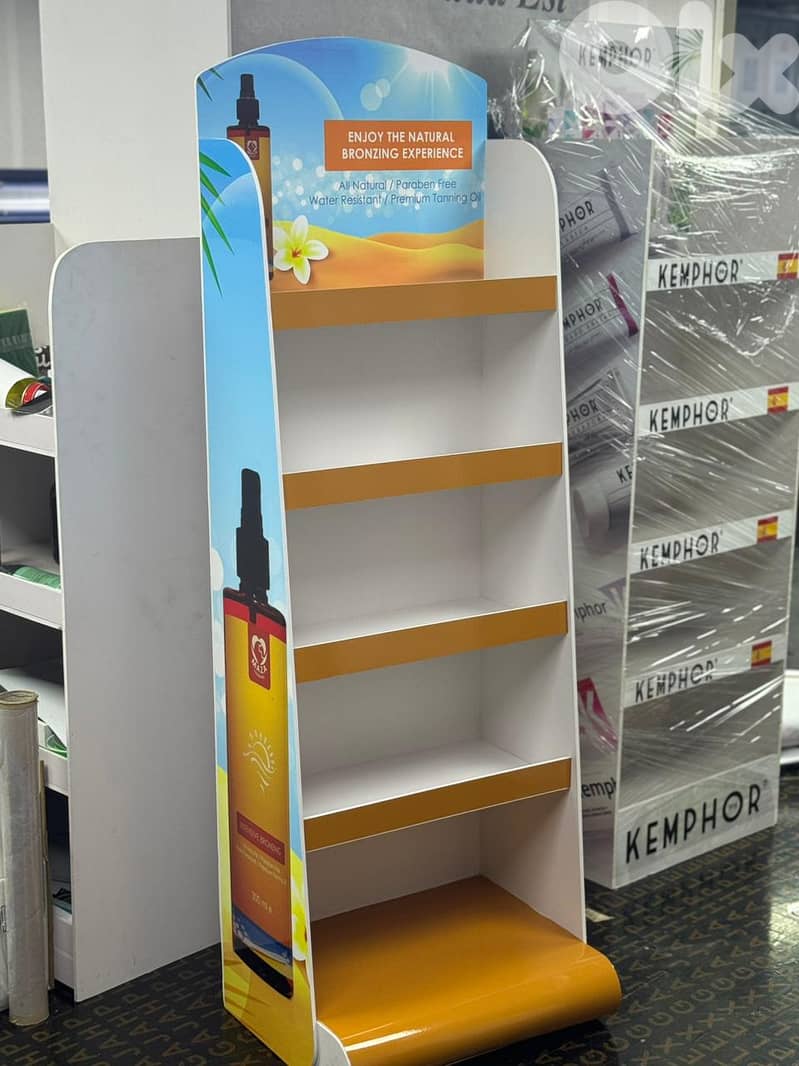 Plastic retail display stand 5