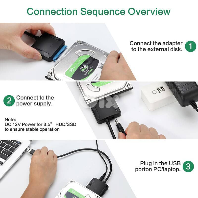USB 3.0 to Sata adapter converter cable USB3.0 Cable Converter for HDD 4