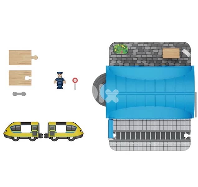 PLAYTIVE TRAIN STATION SET 1