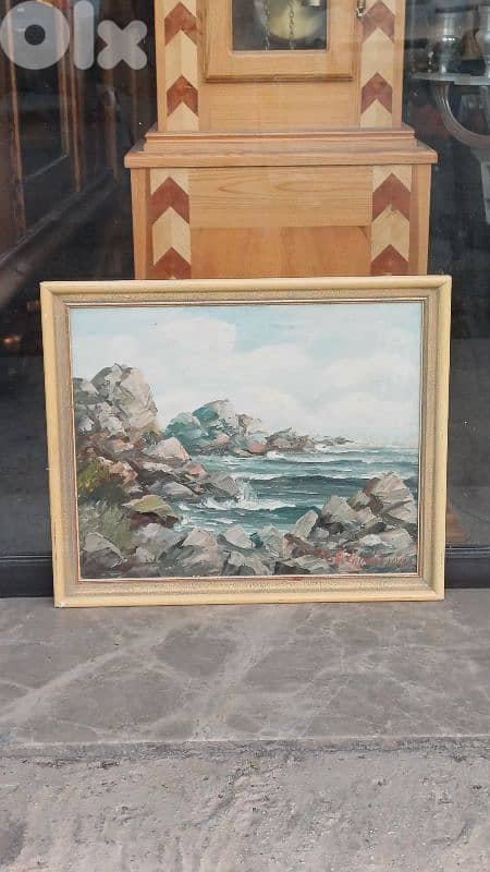 لوحة رسم زيتي اوروبية 0