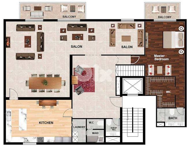 520 SQM Duplex in Yarzeh, Baabda +Sea/ Mountain View + Garden 0