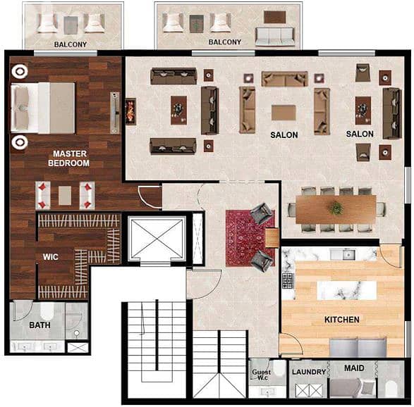 445 SQM Duplex in Yarzeh, Baabda with Sea View and Mountain View 0
