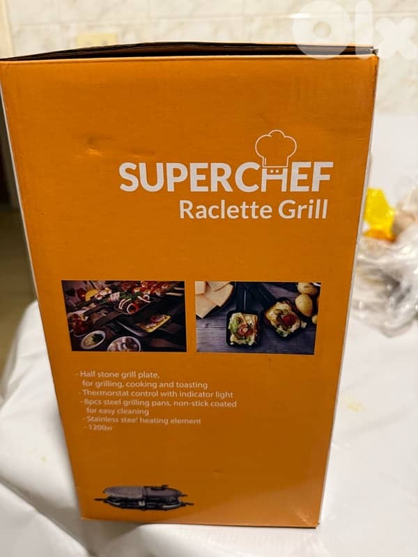 SuperChef Raclette Grill for sale 0
