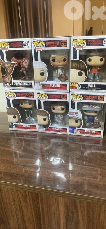 Funko pops strangers things 1