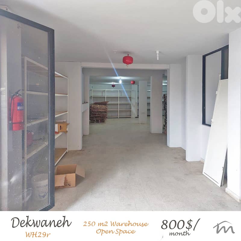 Dekweneh | 250m² Warehouse | 3 Meters Ceiling Height | Open Space 0